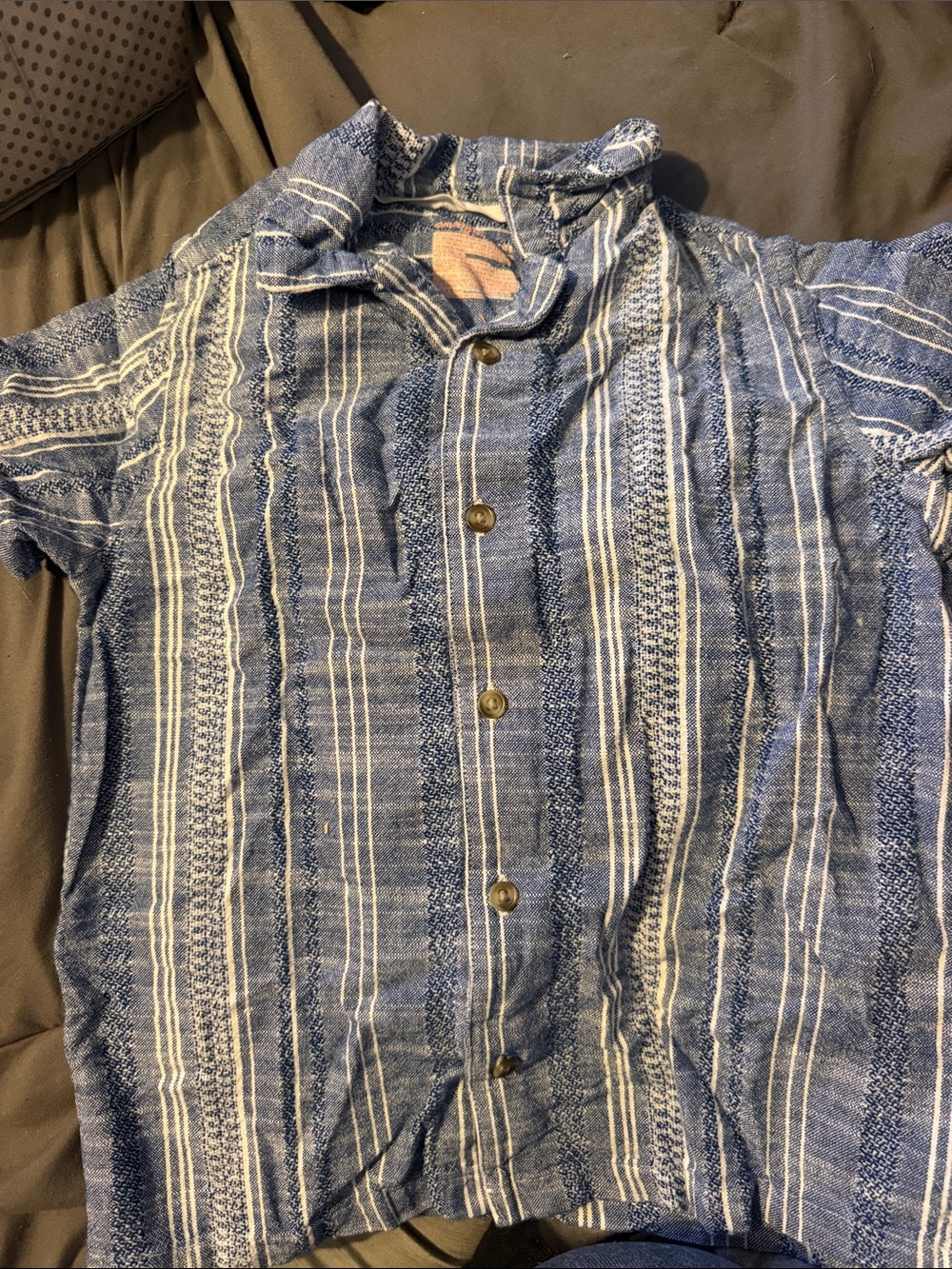 Blue Striped boy’s Button-Up Shirt